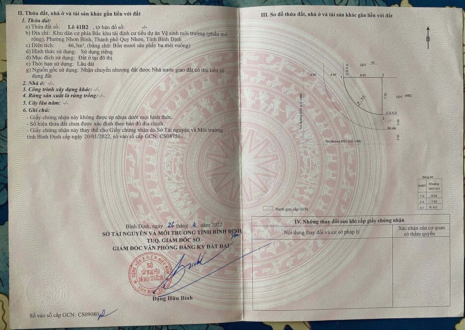 Bán đất Lô Góc khu DATVSMT Hà Thanh 