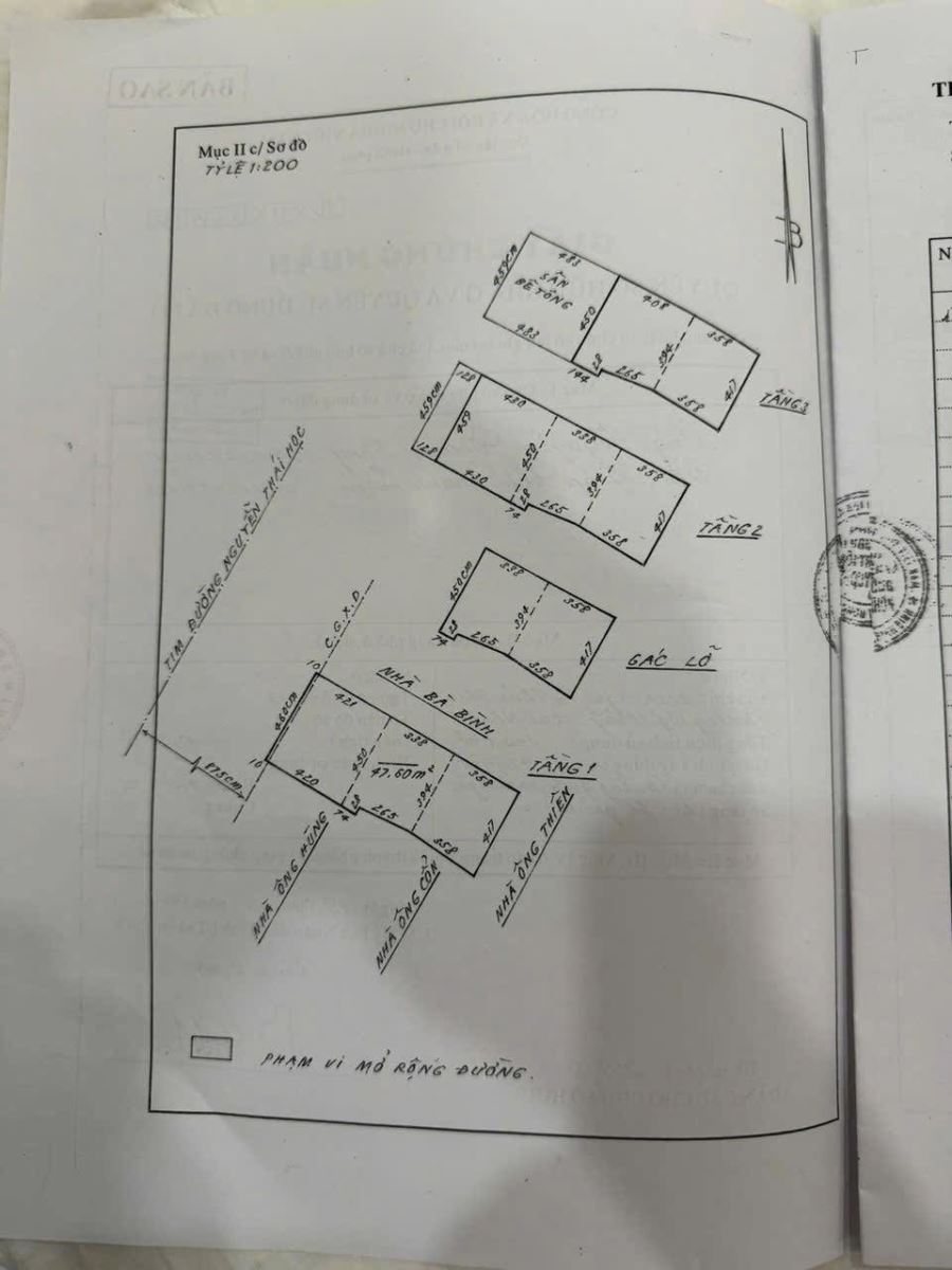 Bán nhà mặt tiền đường Nguyễn thái Học 